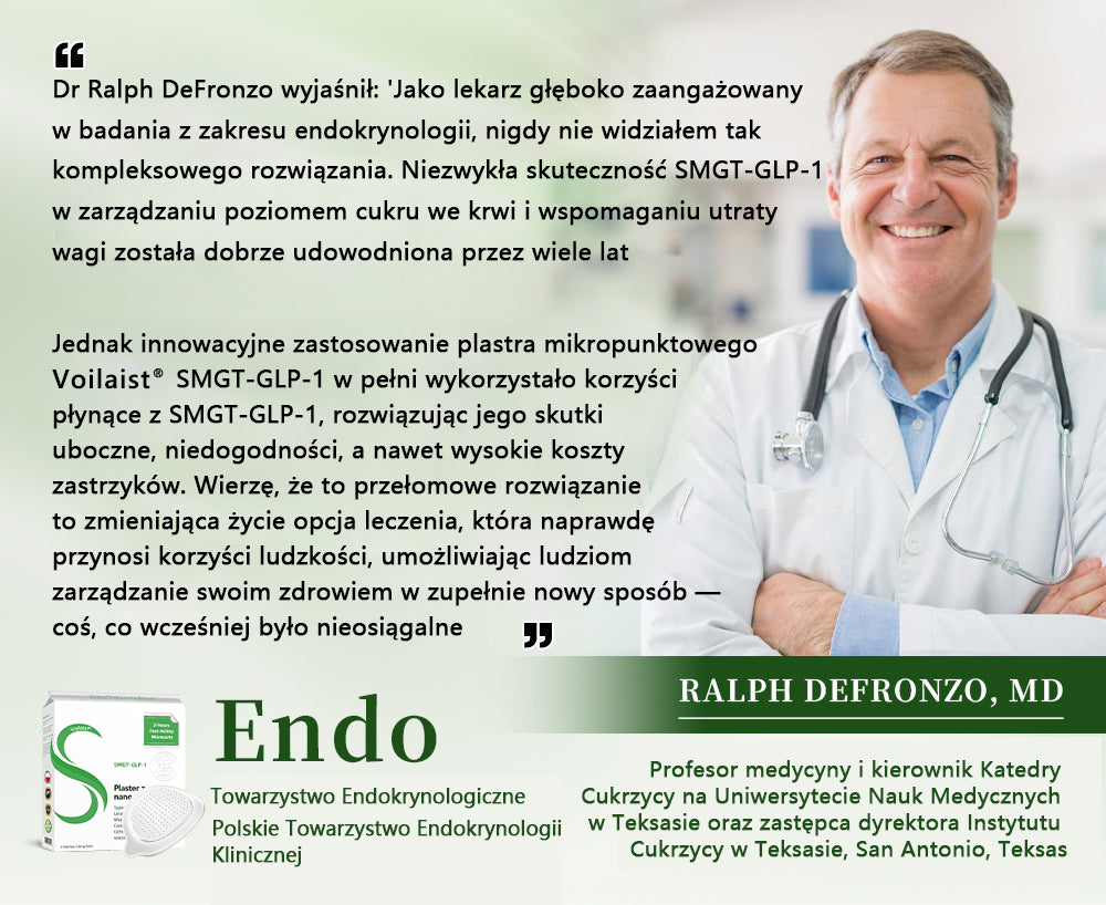 🔥Voilaist® SMGT-GLP-1 Nano Microneedle Patch(Bezbolesny, długotrwały, zwalczający cukrzycę, otyłość i choroby układu krążenia)