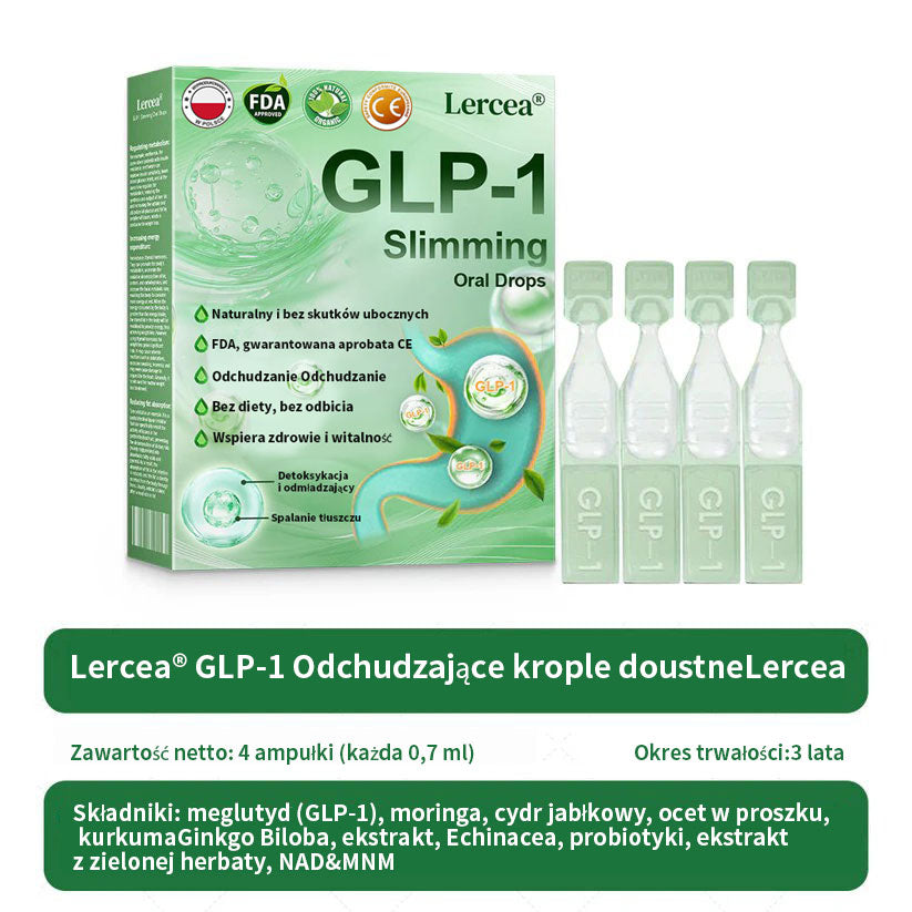 🏆Widoczne rezultaty w 7 dni 🏆 | Lercea® GLP-1 Doustny Roztwór Odchudzający – 🌈 Otyłość, Choroby Sercowo-Naczyniowe, Cukrzyca, Bezdech Senny, Problemy ze Stawami i nie tylko
