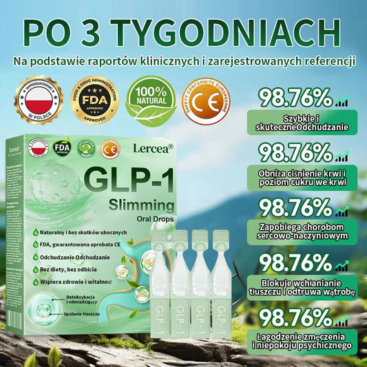 Widoczne rezultaty w 7 dni 🏆 | Lercea® GLP-1 Doustny Roztwór Odchudzający – 🌈 Otyłość, Choroby Sercowo-Naczyniowe, Cukrzyca, Bezdech Senny, Problemy ze Stawami i nie tylko