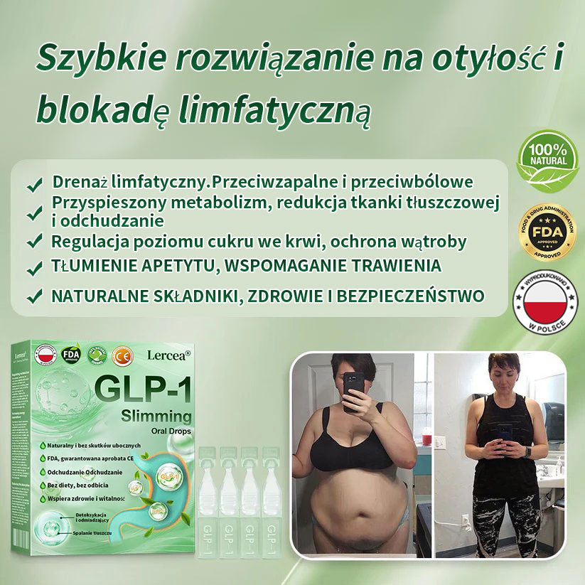 🏆Widoczne rezultaty w 7 dni 🏆 | Lercea® GLP-1 Doustny Roztwór Odchudzający – 🌈 Otyłość, Choroby Sercowo-Naczyniowe, Cukrzyca, Bezdech Senny, Problemy ze Stawami i nie tylko